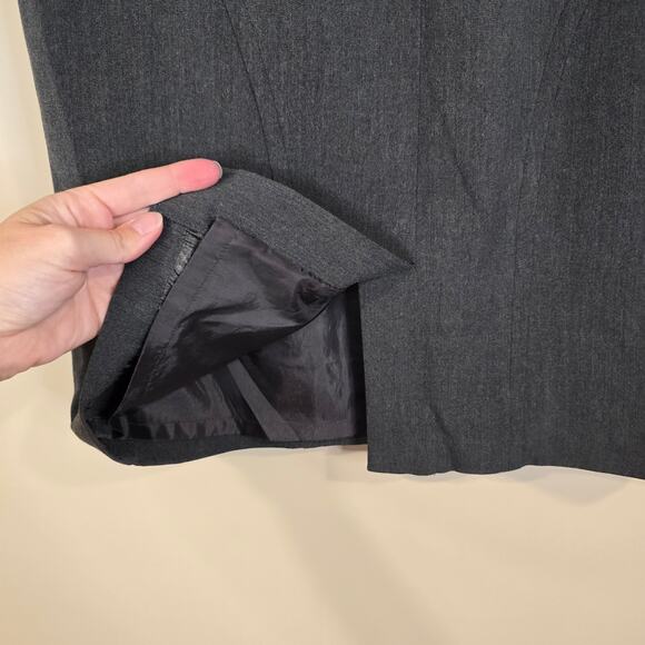 Women's Worthington Gray Knee Length Lined Pencil Skirt | Size 6 - Picture 7 of 9